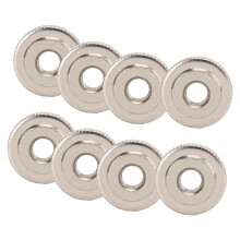 10 pezzi dado zigrinato nichelato M10 GB807
