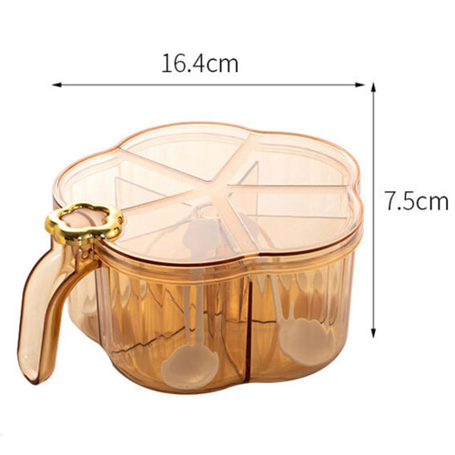 5-Fach transparente Gewürzbox 16,4  7,5 cm 1