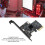 Carte d'extension PCIe ASM3142 USB 3.2 Gen 2 2x 10 Gbps 5