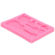 Stampo in silicone a forma di chitarra, 80 g, -40C~230C