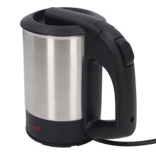 Elektrischer Wasserkocher 1000W 0,5L Edelstahl Automatisches Abschalten Trockengehschutz Wasserboiler Heizung mit 2 Tassen für Zuhause