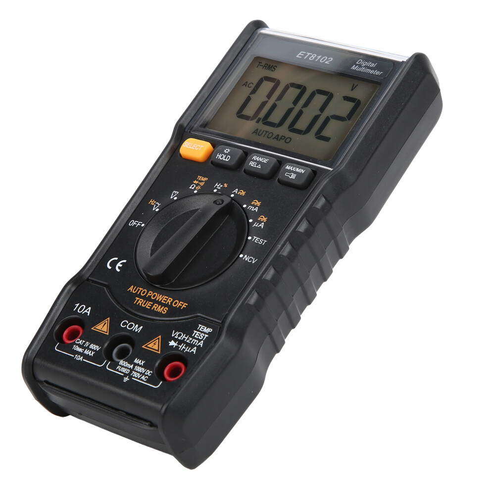 Et8102 Digital Multimeter 6000 Counts Voltage Current Resistance 4621333342016