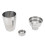 304 Edelstahl Cocktail Shaker 250ML Silber 16