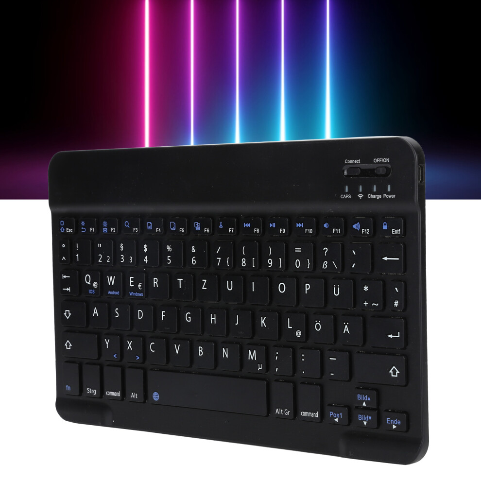 10 Inch Ultra-Thin Portable Wireless Bluetooth Keyboard For Tablets & Phones 8361333347197