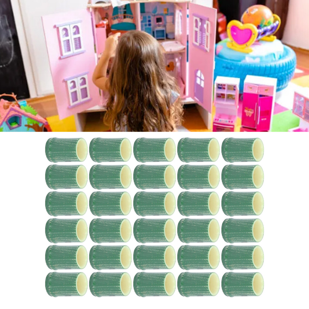 30 StüCk Miniatur-Bambusrohr-Teetasse Exquisite Innovative 1:12 Puppenhaus Bambusrohr Trinkbecher FüR PuppenhauszubehöR-image