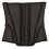 Waist Training Corset Black Large Mesh Steel Bones 1