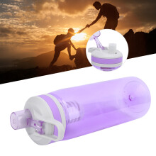 Purple 770ml Portable Water Purifier Bottle for Outdoor Adventures