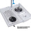 Durable^Plastic Cup Washer Accessory for Coffee Shops - Black 3