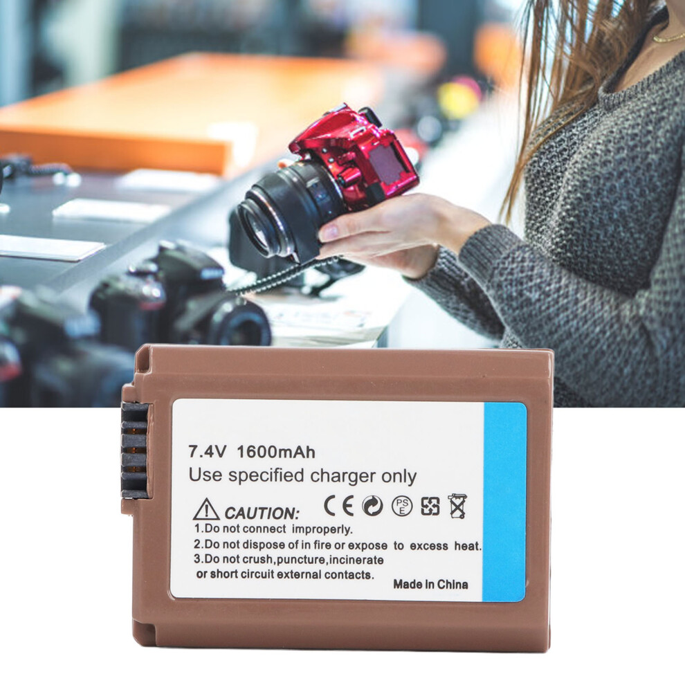 Np-Fw50 1600Mah Lithium Camera Battery With Usb-C Charge Port For A6500, A6000, A7 Ii 4301333358384