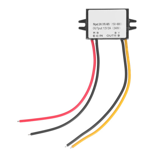 Convertidor buck DC-DC de 24-48 V a 12 V 2 A 24 W IP67 2