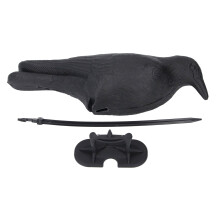 Plastic Crow Decoy Black Raven for Hunt with Foot