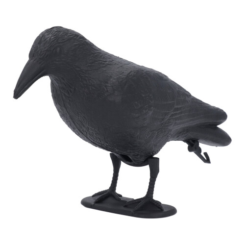 Plastic Crow Decoy Black Raven for Hunt with Foot 2