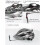 Rétroviseur de casque 21,8  8,5 cm, pivotant 3