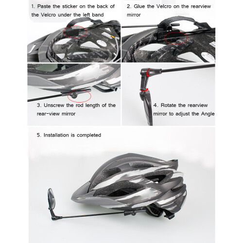 Rétroviseur de casque 21,8  8,5 cm, pivotant 2