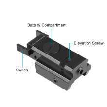 Mini viseur laser à point rouge pour fusil et carabine à air comprimé monté sur rail Picatinny/Weaver A+