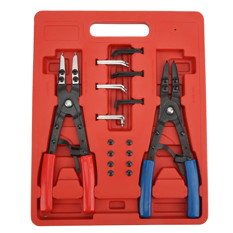 2Pcs Heavy Duty Internal External Snap Ring Pliers 9121376249310