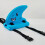 's shark fin swimming aid, adjustable belt Blue 3