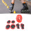Kinder-Fahrradhelm-Set mit Knie-/Ellenbogen-/Handschutz 15