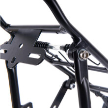 Portapacchi per bici regolabile nero 38.5x14.5cm HC