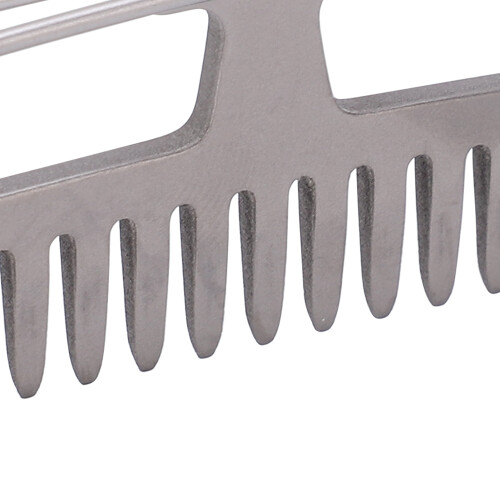 Portable Titanium Alloy Comb EDC Camping Gear Antistatic Lightweight Buckle 2