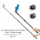 Telescopic Camera Extension Pole Monopod with 4 Sections 1/4in Thread 5