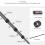 Telescopic Camera Extension Pole Monopod with 4 Sections 1/4in Thread 8