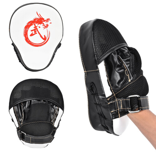 PU Leather Curved Boxing Hand Target Mitt Punching 2