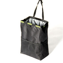 Porta rifiuti per auto da 13 L, 25x15x35 cm, nero, a prova di perdite