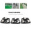 3 pièces de sabots diamant trapézoïdaux pour meuleuse 16# noirs 8