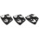 3 pièces de sabots diamant trapézoïdaux pour meuleuse 16# noirs 4