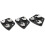 3 pièces de sabots diamant trapézoïdaux pour meuleuse 16# noirs 7