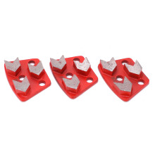 3 pezzi di Scarpe diamantate per smeratura - Trapezio Rosso 30#