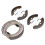 Front Rear Brake Shoes Set with Spring Replacement 5