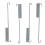 Front Rear Brake Shoes Set with Spring Replacement 13