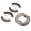 Front Rear Brake Shoes Set with Spring Replacement 7