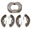 Front Rear Brake Shoes Set with Spring Replacement 2