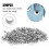 Kit d'œillets en laiton blancs de 2 mm, 500 pièces 8