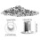 Kit d'œillets en laiton blancs de 2 mm, 500 pièces 3