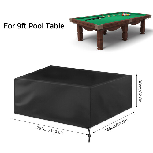 Moisture Resistant 9ft Pool Table Cover Waterproof Folding Oxford Dust Cover 1