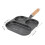 3-Section Cast Iron Breakfast Pan 18.5x18.5cm Non-Coating Divided Frying Pan 2