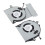 2 pezzi di ventola CPU a 4-pin per HP OMEN 15-ce/17-an 4