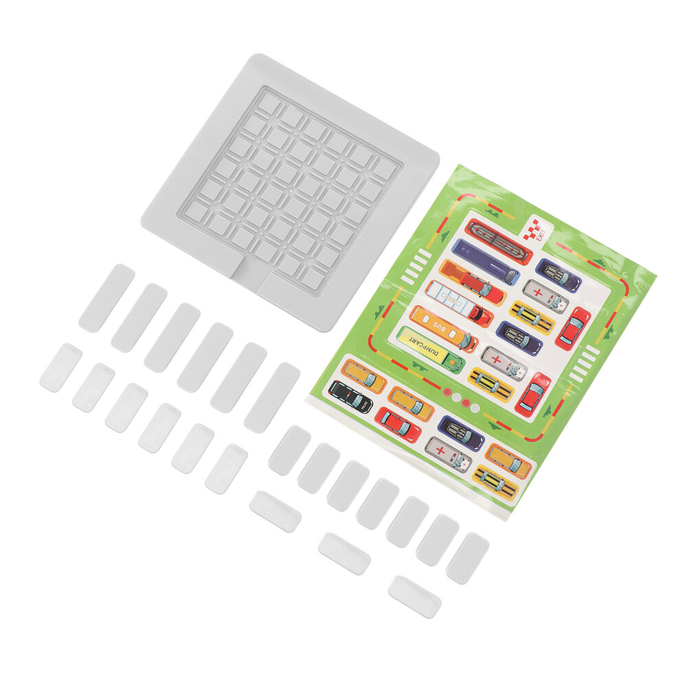 Slide Puzzle Car Parking Maze Brain Teaser Toy, Plastic, 16.2cm-image-OPC-PJC6Z2Z-NEW