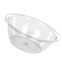 Transparent Wash Basin 1.1lb, 10.6in Round Plastic Dish Tub