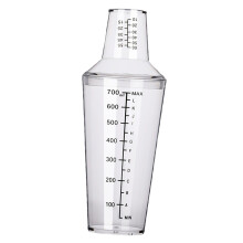 Cocktail-Shaker-Set mit Waage 700ml PC Kalt-Warm-Resistent Bartender-Mixer-Tool für Milchtee-Shop