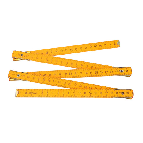 Règle pliante en bois double-face de 1,0 m - Naturel 2