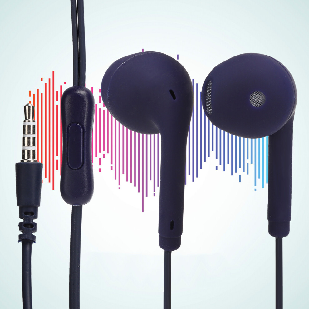 U19 Hifi 3.5Mm Wired Earphones With Mic For Music & Gaming Purple 4191333391913