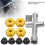 Adaptateur hexagonal de roue de 12 mm doré, épaisseur 5 mm, ensemble d'écrous M4 5