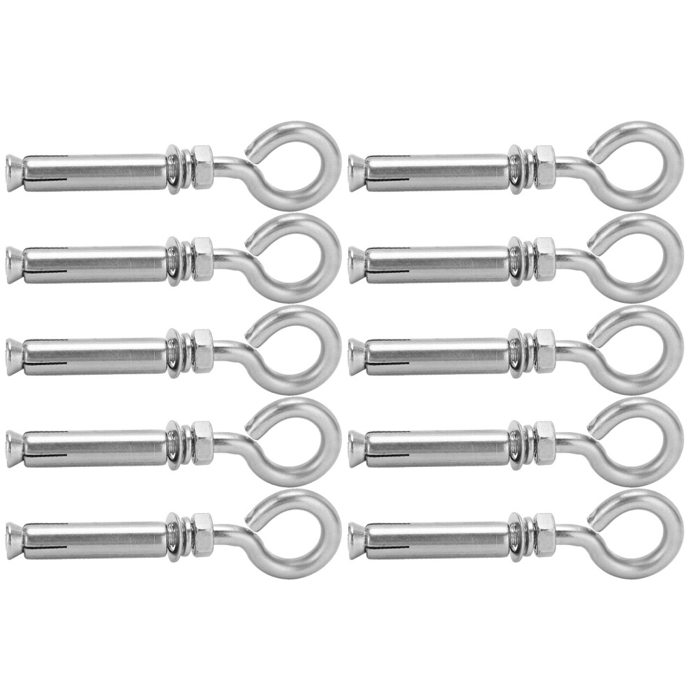 10Pcs M8x60mm Stainless Steel Expansion Anchors For Wall/Concrete 4971333395148