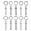 10 pezzi M8x60mm viti ad espansione con gancio chiuso, Argento 2