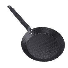 Padella in acciaio al carbonio da 20 cm / 7,9 in, senza fumo, antiaderente